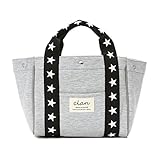トートバッグ クラン(Clan) 大容量 軽量 無地 スウェット メンズ レディース 兼用 ラージ ＆ ミニ 2タイプ (S, グレー)