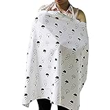 KAKIBLIN 授乳ケープ 授乳服 ワイヤー 顔が見える 授乳カバー 大判 大きめサイズ 収納袋 上質 コットン 出産お祝い 出産準備 ママの日 ギフト360度安心 通気性抜群 多機能 ガーゼ生地 