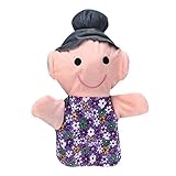 POTOJP 指人形 布の人形 家族みんなで指人形 マペットおもちゃ 縫いぐるみ 子供大好き 安心 布製 物語 童謡 おとぎ話 教育ハンドトイ 知能・五感 を育てる 動物 ごっこ遊び 25CM 1/6