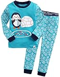 [Vaenait Baby]キッズ子供ベビー服綿100％ルームウェア長袖パジャマ寝間着上下セット Egloo Penguin XL