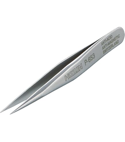 Amazon.co.jp: ホーザン(HOZAN) ピンセット 全長125mm 開き幅8mm