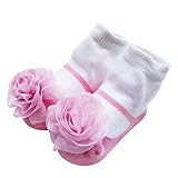Sanlutoz ベビーソックス 新生児用靴下 女の子 赤ちゃん くつした お祝い 出産 祝い 可愛い プレゼント (12-24 M 対応足裏の長さ 11-13cm（薦め年齢：12-18ヶ月）, 大玫