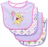 Baby Essentials Baby-Girls Newborn Pooh Bibs, Assorted, One Size by Baby Essentials