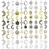 [ZESCK] アクセサリーパーツ ハンドメイド パーツ チャーム 100個セット 合金チャーム アクセサリー素材 ブレスレット作成 DIYクラフト 手芸用パーツ ハンドメイド資材 プレゼント製作
