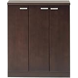 大川家具 nakakei シューズBOX(L) ラパン 80cm幅 ブラウン 182131
