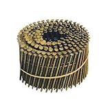 BOSTITCH C6R90BDG 2-by-0.090-Inch Thickcoat Ring Shank by 15-Degree Coil Siding Nail, 3600-Per Box [