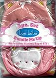 Bon Bebe Kitten or Cat Baby Blanket, Cap & Bib 3-piece Set by Bon Bebe