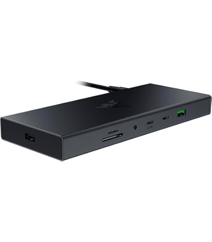 Razer Thunderbolt 4 Dock Chroma, Black: Blank Media: Amazon