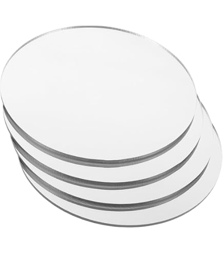 クラフトミラー　壁掛け鏡 Amazon.co.jp: Juvale ガラスミラータイル クラフト用 - 3インチ 円形
