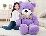 クマぬいぐるみ　可愛いくま　ソフト　ぬいぐるみ (120ｃｍ, 紫色)