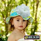 jamie rae hats(ジェイミーレイハット)　サンハット　ＺＩＰ袋入り (Sサイズ・内寸約45cm, テールグリーンｘホワイトピオニー)
