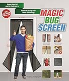 磁気スクリーンドア、Hosyo Heavy Duty Mosquito Bugsメッシュカーテンフルフレームベルクロ、ドア開口部Fits up to 34 " x 82インチ、幼児用、ペットフレンドリ