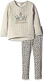 Juicy Couture Baby Girls' Terry Knit Top and Animal Print Pant Set Oatmeal 12 Months [並行輸入品]