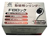 アルファ 取替シリンダー FBロック LE/LSP-A シルバー 箱入り 9KH5004253