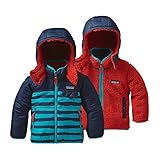 (パタゴニア)patagonia Baby Reversible Tribbles Hoody 61160 Pitch Stripe: Navy Blue (PSNB) 3T