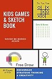 Kids Games Sketch Book:  Tic Tac Toe, Dots & Bo...