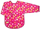 Kushies Waterproof Bib with Sleeves, Pink Circle, Infant by Kushies [並行輸入品]
