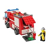 Greensun TM Fire FightシリーズFireエンジン建物ブロックセットモデル206pcs /設定Enlighten DIYコンストラクション自動ロック式レンガおもちゃ