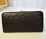 ポニーメッシュ がま口長財布 BLACK(ブラック) 男女兼用長財布 大容量 ウォレット ポニーレザー(日本製馬革） Wallet 88569 口金付長財布 本革