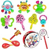 教育玩具3 – 6-12ヶ月Baby Rattlesベビーギフトランダム色