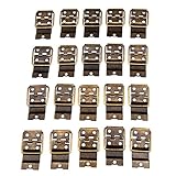 20個入りセット 蝶番 ボックスのヒンジ　キャビネットドアハード ウェアヒンジ 手芸 手作り パーツ 金具 3.8*2.1cm ネジに付き