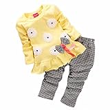 YideaHome 子供服 シャツ ロングパンツ キッズ 長ズボン 女の子 セットアップ 上下2点 花柄 フリル ガールズ 長袖トップス 春秋着 可愛い