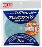アルファー技研工業 換気口フィルター エリア/エリアS 共通 アレルゲンタンパク無害化フィルター (交換用) 10枚入り