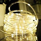 Lalapao Rope Lights 120 LED Battery Operated String Fairy Christmas Lighting Decor Timer For Outdoor