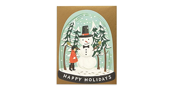 Amazon ライフルペーパー クリスマスカード Gcx035 ダイカット スノードーム グリーティングカード 文房具 オフィス用品