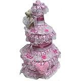 宝堂おむつケーキ【3段】姫系くまさん 出産祝いギフト女の子用