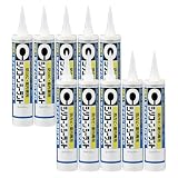 セメダイン(Cemedine) 室内用 シリコーンシーラント 防水 防カビ 8070 プロ用 330ml ライトグレー SR-560 10本セット