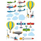 William Joseph子供寝室ウォールステッカーセット2 マルチカラー WJ-WALL-STICKER-FLYING