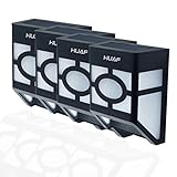 HuaFu【4本セット】2 LED ソーラー壁掛けライト ガーデンライト 自動点灯式光センサーライト 屋外照明 防水IPX3 飾りライト ガーデン/玄関/お庭などに雰囲気作り（電球色光）