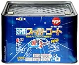 アサヒペン 水性スーパーコート 黒 5L 【まとめ買い3セット】