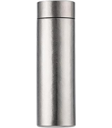 Amazon | 水筒 純チタン 450ml 魔法瓶 真空 二重構造 6時間以上の保温