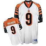 Carson Palmerシンシナティ・ベンガルズ# 9本物のリーボックNFLフットボールジャージー（ホワイト）