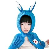 耳付き うさぎちゃん 子供 乳幼児 新生児 冬 帽子 キャップ ハット ベビー帽子 防寒 ハット フードスカーフスカルキャップ キャップ ワッチキャップ ネックウォーマー の冬の帽子 冬ニット帽 ニッ