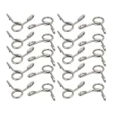 uxcell スプリングホースクランプ エアホースクリップ 304ステンレススチール 4mm内径 20個入り