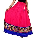 Cotton Designer Party Wear lace work long Skirt For women (size: length- 40 Inches) Waist- non stret