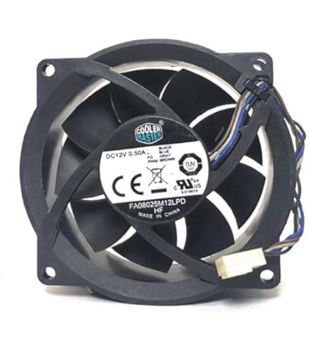 PCファン Cooler Master DF1202512RFMN 12個 Amazon.co.jp: 冷却ファン for CoolerMaster FA08025M12LPD 12V 0.50A
