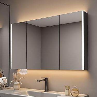 【Janboe】 LEDバスルームミラーキャビネット 50×70cm Janboe】 LEDバスルームミラーキャビネット 50×70cm Amazon.co.jp