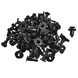 オートカーのドアフェンダー10mmの穴プッシュプラスチックリベットファスナーブラック50個