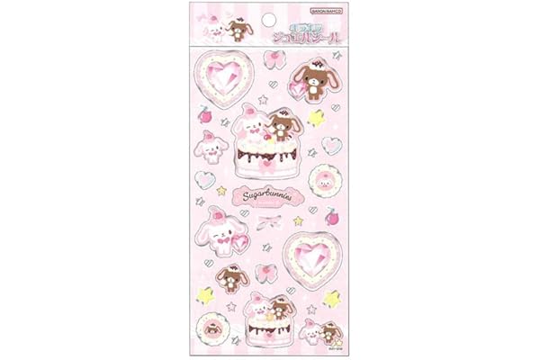サンスター文具(Sun-Star Stationery) シュガーバニーズ サンリオキャラクターズ グッズ シール ジュエル風 シュガーバニーズ S8816301