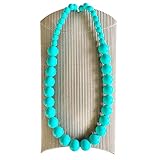 Premium Teething Necklace - Crafted With 100% BPA Free Food Grade Silicone. (Sea Green) - Great Firs