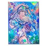50枚(神里綾香)ホログラフィック標準サイズカード MTG/TCG/PTCGアートアニメプリントカードスリーブプロテクター 67×92mm (A09)