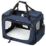 FEANDREA キャリーバッグ 中型犬 大型猫 ペットキャリー 省スペース 頑丈耐久 変形し...