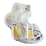 ベビー　ビブ スタイ ビブ 　柔らかい　よだれかけ　スナップビブ　６重　柔らかい　４枚セット (グループ２)