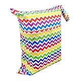 LOVE MY Solid Baby Wet and Dry Cloth Diaper Bag,(The rainbow stripe) by LOVE MY