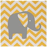 Sweet Potato Wall Art Yellow Chevron, Swizzle by Sweet Potatoes [並行輸入品]