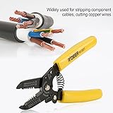 ストリッパープライヤー 圧着プライヤー ケーブルストリッパ 多目的ケーブルワイヤクリンパー 圧着工具 カッタハンドツール 高品質 鉄製 伸縮性 耐久性